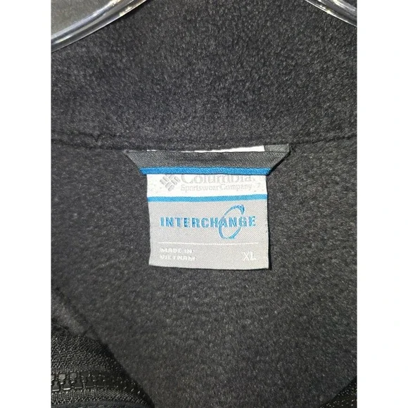 COLUMBIA Eager Air Interchange Jacket sz XLarge Black Snow Cold Weather